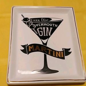Martini Themed jewelry or decoration plate
